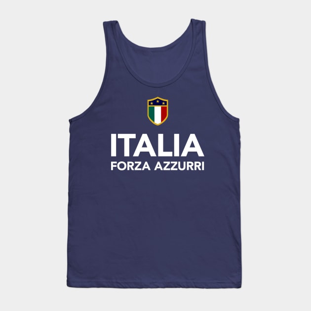 Italia Forza Azzurri Tank Top by vladocar